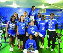 The Lady Tigers were the first place team in the Quitman Powerlifting Meet.